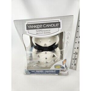 NEW Yankee Candle Scenterpiece Scent Warmer JACK FROST Snowman Melt Cup Holidays